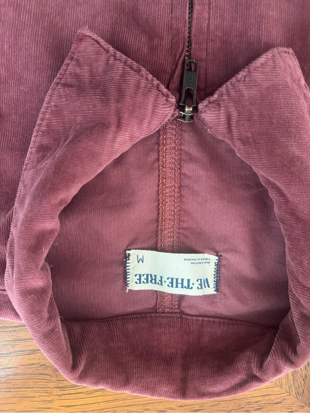 We The Free Corduroy Zip Romper in Dusty Rose